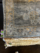 Sarah Poniatowski 8.3x10 Bluish Green Hand-Knotted Oushak Rug | Banana Manor Rug Factory Outlet