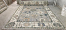 Scavullo 9x12 Grey and Ivory Hand-Knotted Oushak Rug | Banana Manor Rug Company