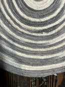 Scotty J. 2x2 Round Handwoven Durrie Rug | Banana Manor Rug Factory Outlet