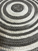Scotty J. 2x2 Round Handwoven Durrie Rug | Banana Manor Rug Factory Outlet