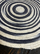 Scotty J. 2x2 Round Handwoven Durrie Rug | Banana Manor Rug Factory Outlet