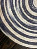Scotty J. 2x2 Round Handwoven Durrie Rug | Banana Manor Rug Factory Outlet