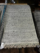 Seinfeld 3.3x5 Handwoven Grey Durrie Rug | Banana Manor Rug Factory Outlet