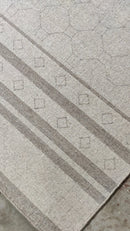 Seraphina 4.6x6.6 Beige Handwoven Durrie Rug | Banana Manor Rug Company