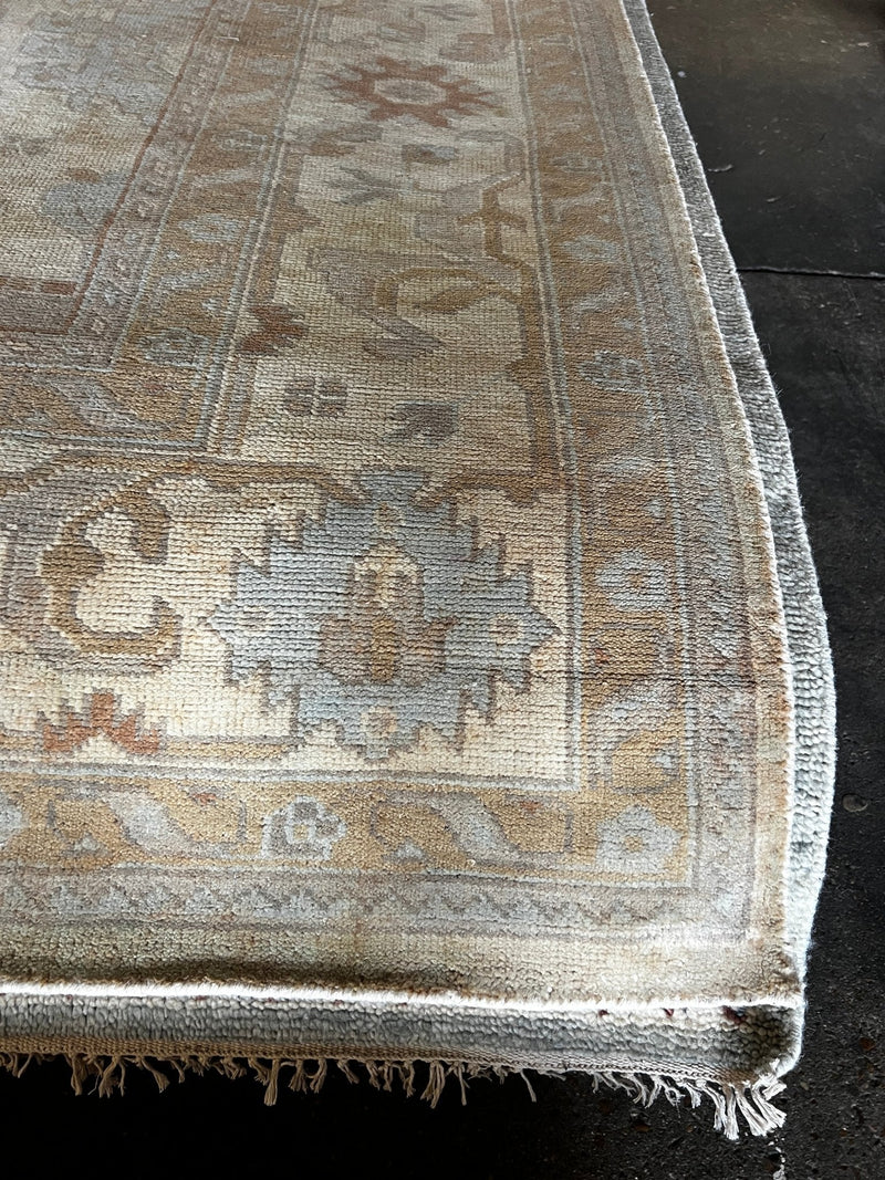 Shannon Bowers 8x10 Beige Hand-Knotted Oushak Rug | Banana Manor Rug Factory Outlet