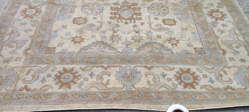 Shannon Bowers Beige Hand-Knotted Oushak Rug 8x10 | Banana Manor Rug Company