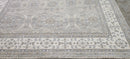 Sheila Bridges Grey and Ivory Hand-Knotted Oushak Rug 8x10 | Banana Manor Rug Company