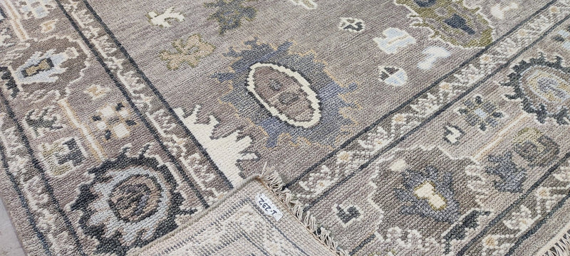 Sheila Bridges Grey Hand-Knotted Oushak Rug 8x10.3 | Banana Manor Rug Company