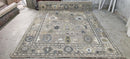 Sheila Bridges Grey Hand-Knotted Oushak Rug 8x10.3 | Banana Manor Rug Company