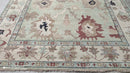 Sheridan 9x11.9 Grey and Tan Hand-Knotted Oushak Rug | Banana Manor Rug Company