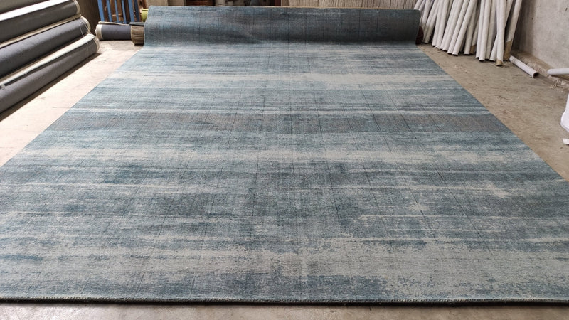 Sidse Babett Knudsen 10x14 Blue Hand-Tufted Rug | Banana Manor Rug Company