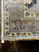 Sigourney Weaver 8.9x12 Light Blue Hand-Knotted Oushak Rug | Banana Manor Rug Factory Outlet