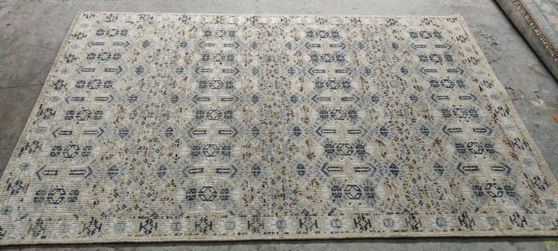 Sigrid Gurie 5x8 Beige Hand-Knotted Modern Rug | Banana Manor Rug Company