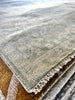 Silver Spice O'Hara 9x12 Hand-Knotted Oushak Rug Aqua and Silver O'Hara | Banana Manor Rug Factory Outlet