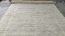 Simone Signoret 9x12 Sage Hand-Knotted Oushak Rug | Banana Manor Rug Company