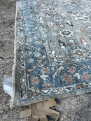 Sonja Henie Thompson 12x14.9 Grey Hand-Knotted Oushak Rug | Banana Manor Rug Factory Outlet