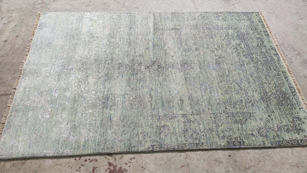 Sonja Wigert 4x6 Grey Mix Hand-Knotted Rug | Banana Manor Rug Company