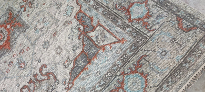 Sophie Goineau Grey Hand-Knotted Oriental Rug 8x9.9 | Banana Manor Rug Company