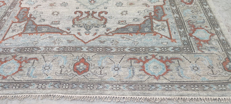 Sophie Goineau Grey Hand-Knotted Oriental Rug 8x9.9 | Banana Manor Rug Company