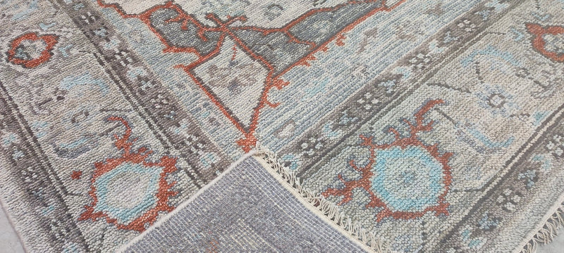 Sophie Goineau Grey Hand-Knotted Oriental Rug 8x9.9 | Banana Manor Rug Company