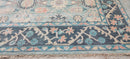 Sophie Marceau 12.3X15 Blue and Beige Hand-Knotted Oushak Rug | Banana Manor Rug Company