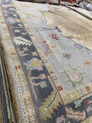Spiffy Hand Knotted Oushak-5-10x14 | Banana Manor Rug Factory Outlet
