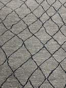 Spoon Boy 9.3x12 Grey and Black Jute Soumak | Banana Manor Rug Company