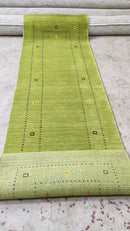 Steffon 2.6x7.9 Light Green Handwoven Runner | Banana Manor Rug Company