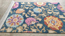 Stéphane Audran 5x7.6 Blue Floral Hand-Tufted Rug | Banana Manor Rug Company