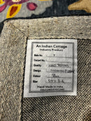 Stephane Audran 5x7.6 Blue Floral Hand-Tufted Rug | Banana Manor Rug Factory Outlet