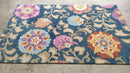 Stéphane Audran 5x7.6 Blue Floral Hand-Tufted Rug | Banana Manor Rug Company