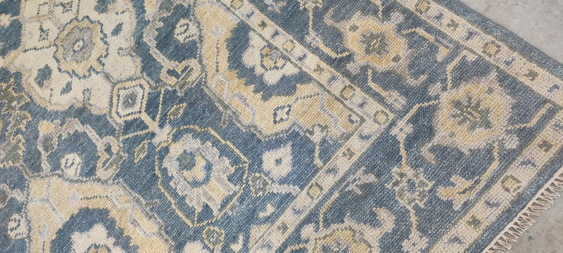 Stephanie Hatten Dark Green Hand-Knotted Oushak Rug 8x10 | Banana Manor Rug Company