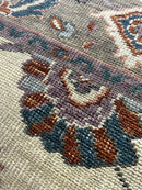 "Sterre" Grey, Pink, and Blue Hand-Knotted Oushak Rug 8x10 | Banana Manor Rug Company