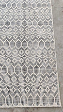 Stormi 2.6x11 White and Grey Handwoven Runner | Banana Manor Rug Company