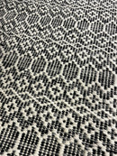 Stormi 2.6x11 White and Grey Handwoven Runner | Banana Manor Rug Company