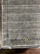 Stuart Smalley 3x7.6 Light Grey Handwoven Runner | Banana Manor Rug Company