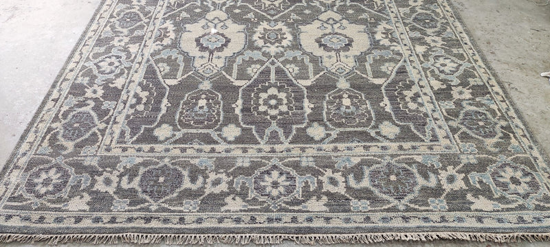 Summer Jensen Grey Hand-Knotted Oushak Rug 8x10 | Banana Manor Rug Company