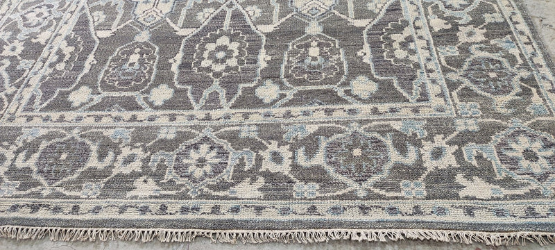 Summer Jensen Grey Hand-Knotted Oushak Rug 8x10 | Banana Manor Rug Company