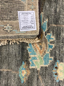 Suna 5.6x8 Dark Gray Turkish Knot Oushak | Banana Manor Rug Company