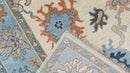Sunshine 9x12 Ivory and Light Blue Hand-Knotted Oushak Rug | Banana Manor Rug Company