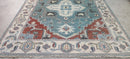 Suzanne Kasler Green and Ivory Hand-Knotted Oriental Rug 8x10 | Banana Manor Rug Company
