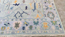Sweet Dee 7x10 Light Grey Hand-Knotted Oushak Rug | Banana Manor Rug Company