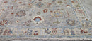 Syrie Maugham Tan and Grey Hand-Knotted Oushak Rug 8.3x10 | Banana Manor Rug Company