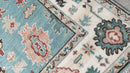 Tabby 8x10 Hand-Knotted Light Blue and Cream Oushak Rug | Banana Manor Rug Company