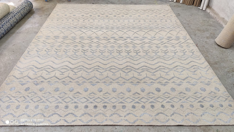 Tac Toc Hand-knotted 8x10 Wool Rug | Banana Manor Rug Company