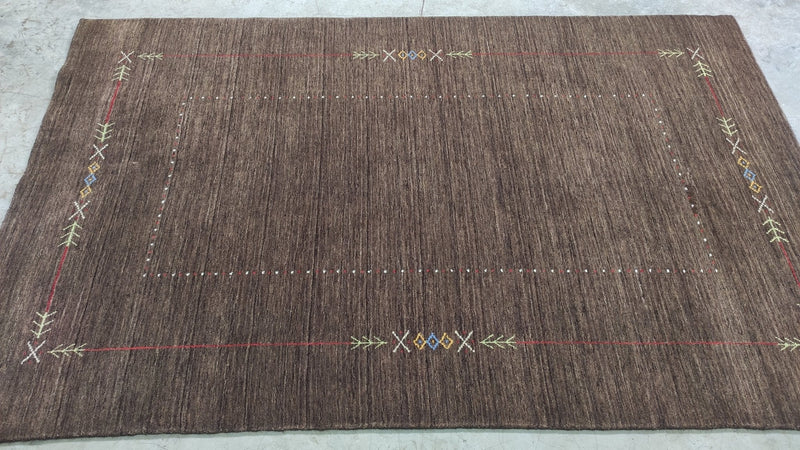 Talia 5x8 Brown Handwoven Rug | Banana Manor Rug Company