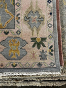 Tallulah Bankhead 7x10 Sky Blue Hand-Knotted Oushak Rug | Banana Manor Rug Company