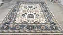 Tandy 8x10.3 Ivory and Grey Hand-Knotted Oushak Rug | Banana Manor Rug Company