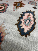 Tanit Phoenix Hand-Knotted Oushak Rug Light Blue 4x6 | Banana Manor Rug Company