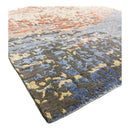Tanner 2 Indo Tibetan Red Blue Cream Modern Abstract High-Low Rug
